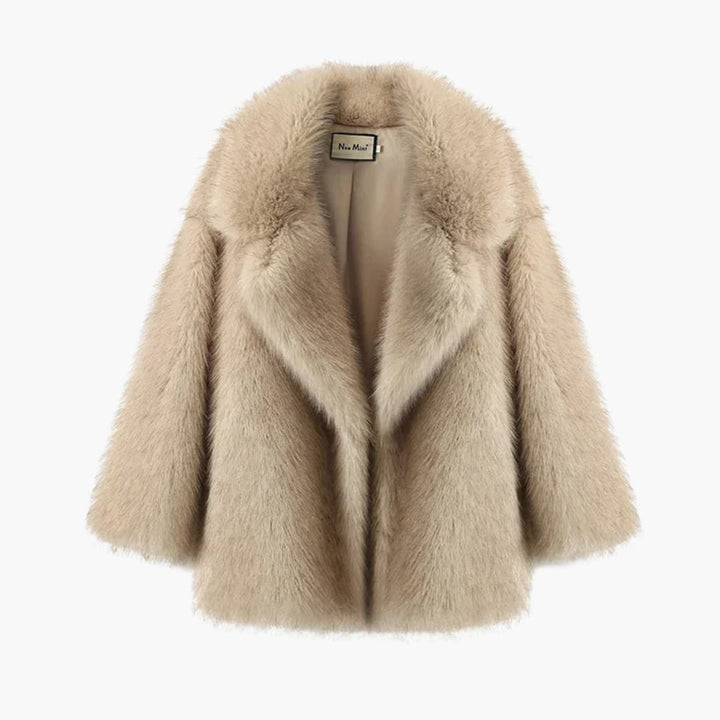 Drune | Trendy Überdimensionierte Kunstpelzjacke Für Frauen