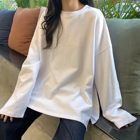 Drune | Harajuku Langes T-Shirt Frühling Herbst