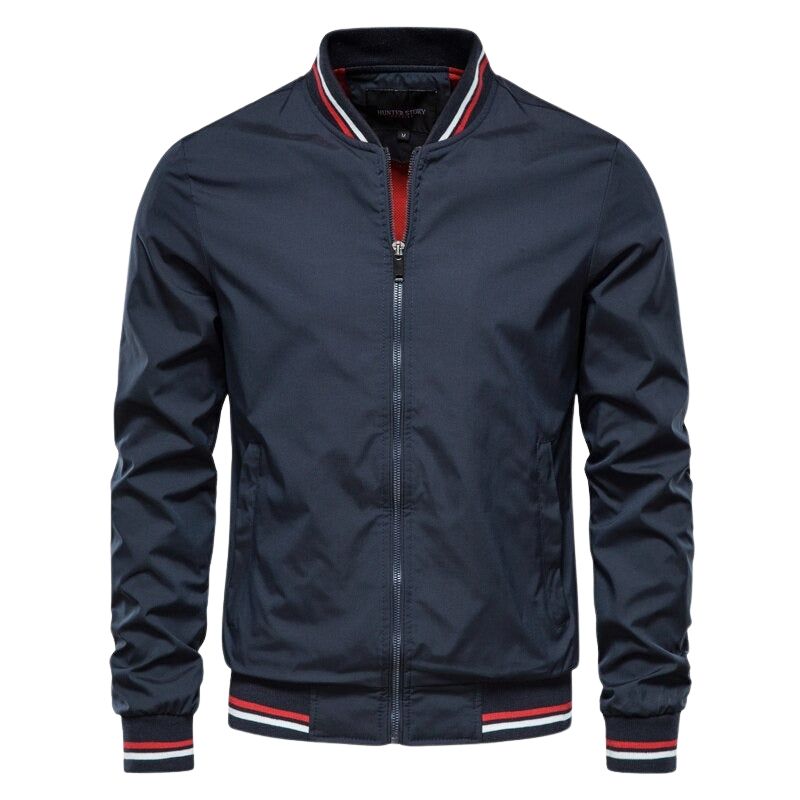 Drune | Herren Winterjacke Mit Vorderem Reißverschluss Und Geripptem Saum