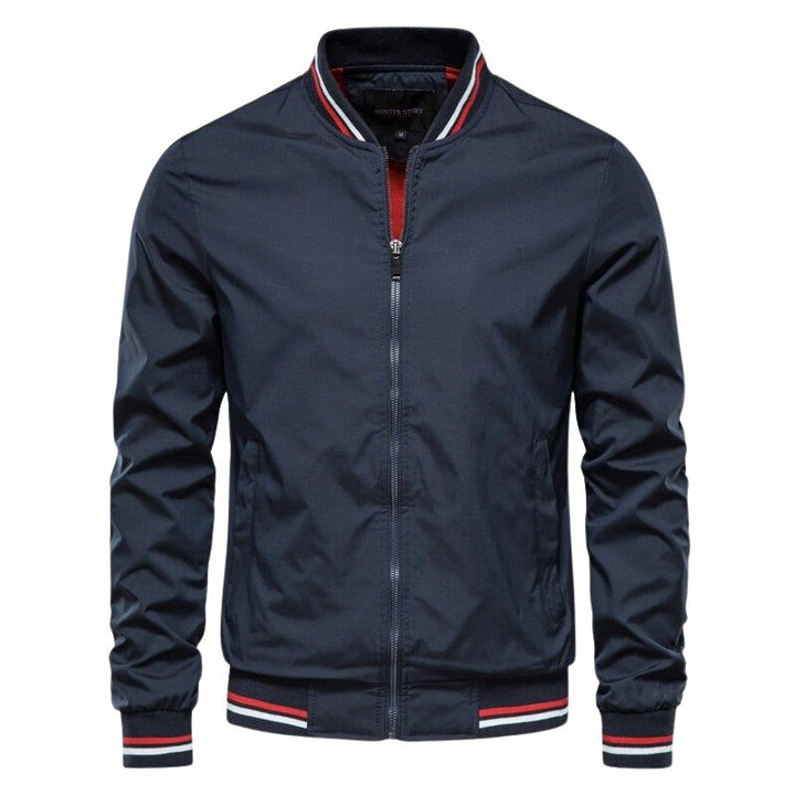Drune | Herren Winterjacke Mit Vorderem Reißverschluss Und Geripptem Saum