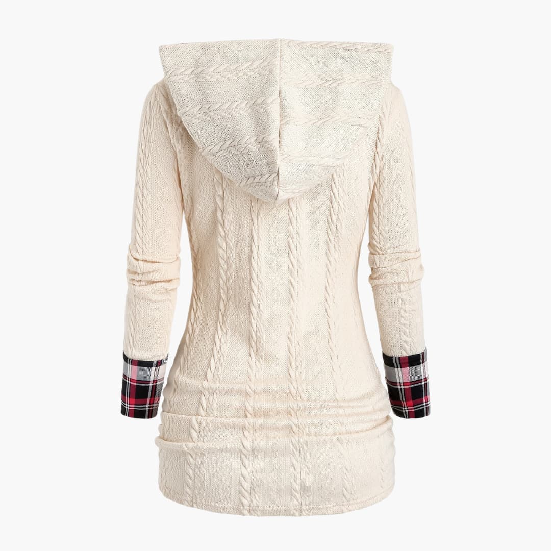 Drune | Stilvoll Kabelstrick Hoodie für Frauen