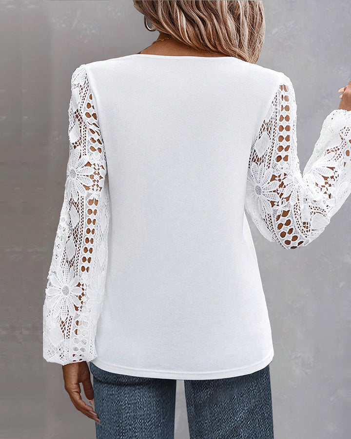 Drune | Bluse mit Spitze