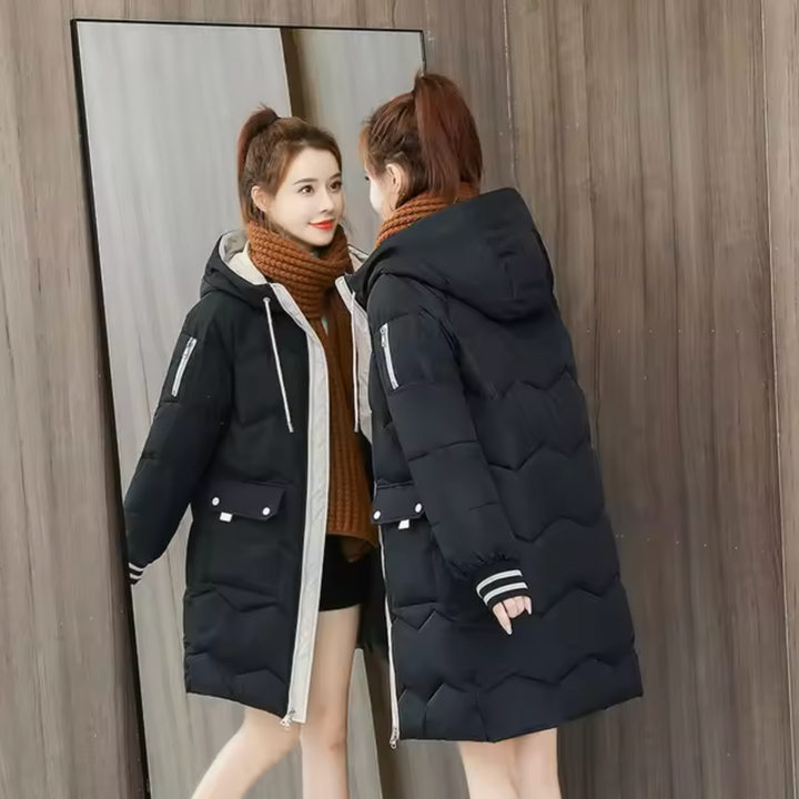 Drune | Lange Parka Baumwolljacke