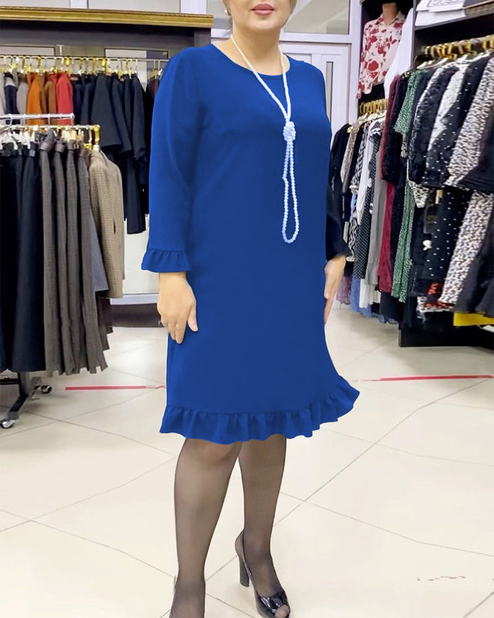 Drune | Patchwork Kleid mit Rüschen