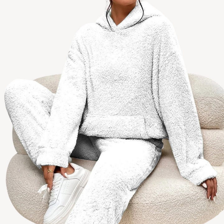 Drune | Damen Fleece-Loungewear-Set Trainingsanzug