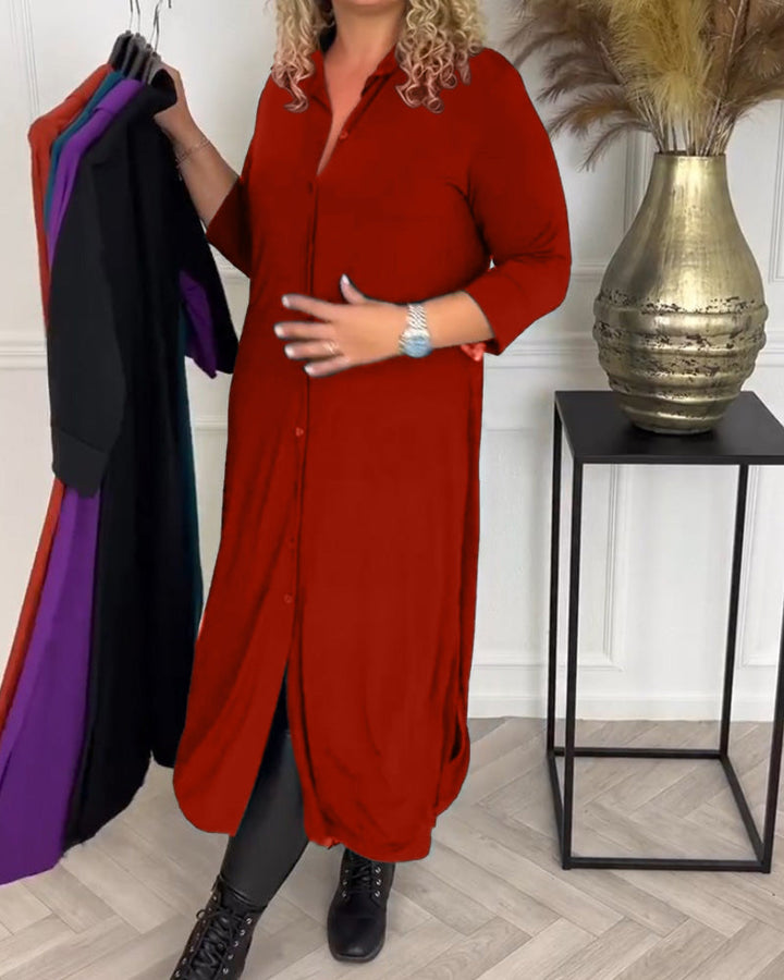 Drune | Hemdkleid mit Knöpfen