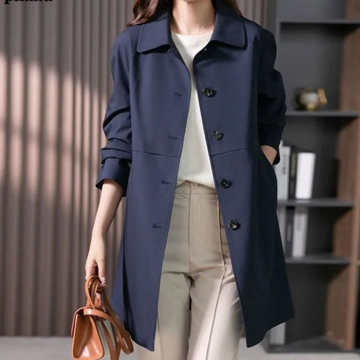 Drune | Einreiher Kurzer Trenchcoat für Damen
