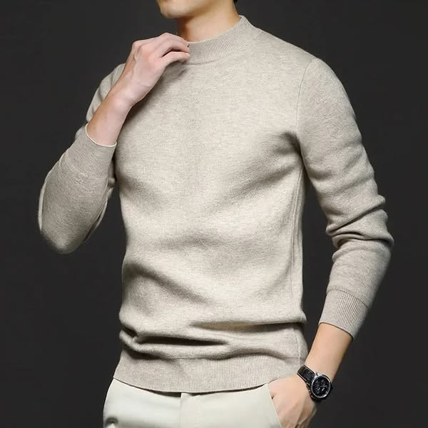Drune | Klassischer Strickpullover Rundhals Zeitloses und Elegantes Aussehen