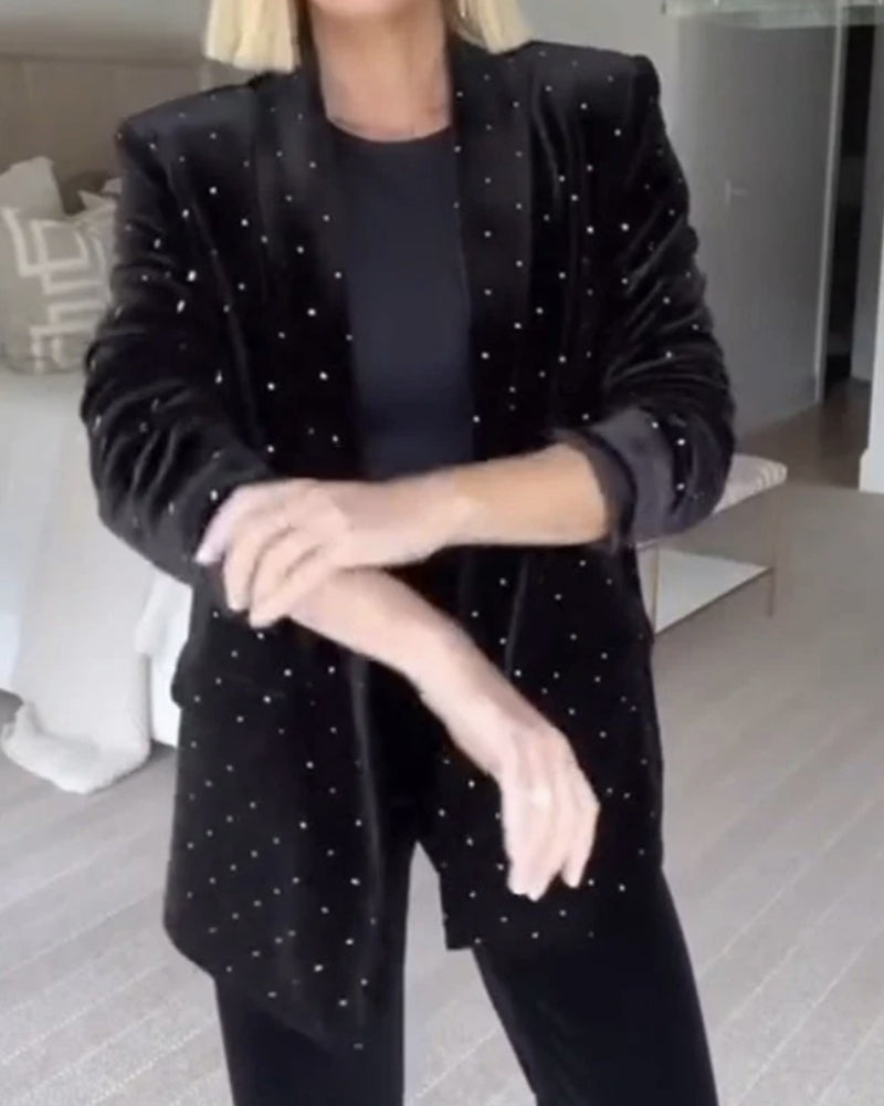 Drune | Diamant Samt Blazer