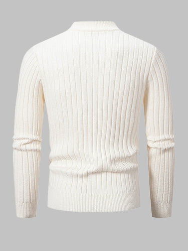Drune | Herren Design Slim Fit Stehkragenpullover