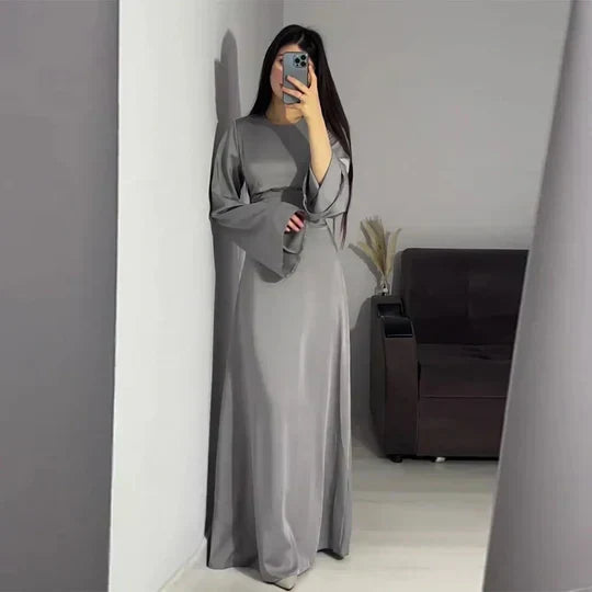 Drune | Lange Frauenkleider Aus Satin Stil