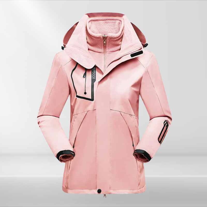 Drune | Outdoor-3-in-1-Wetterschutzjacke für Frauen