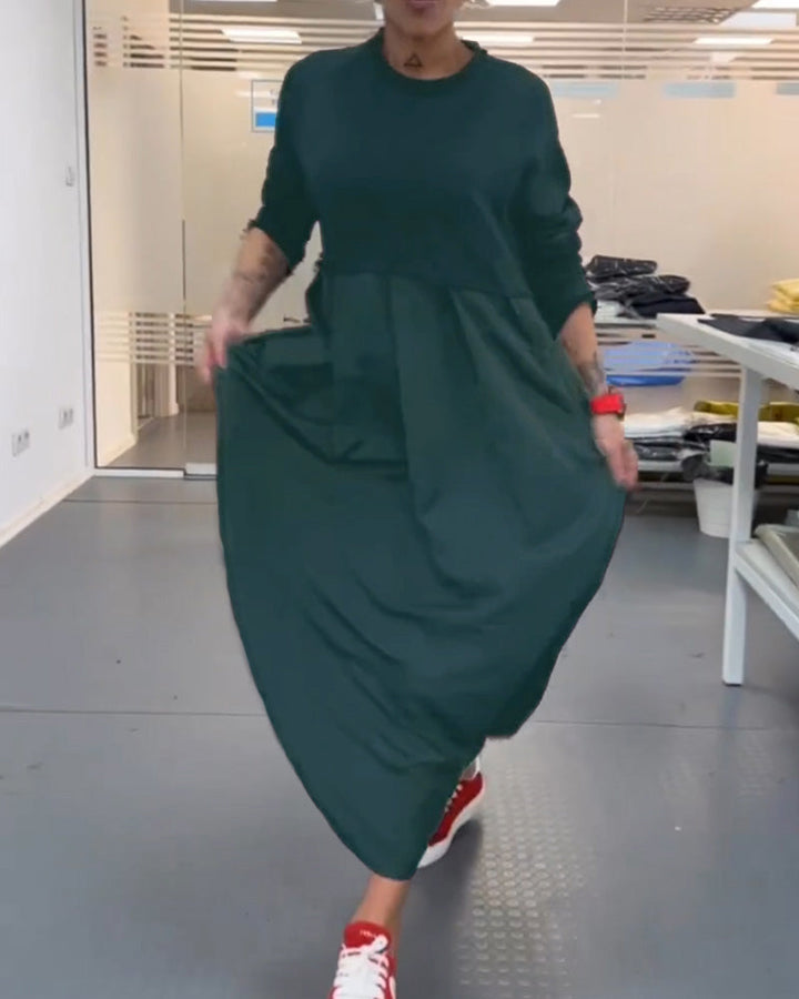 Drune | In Uni Farbe Freizeitkleid