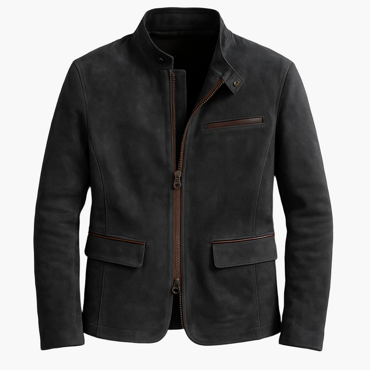 Drune | Jacke Modern Urban Style - Elegante Übergangsjacke mit Stehkragen und praktischem Reißverschluss