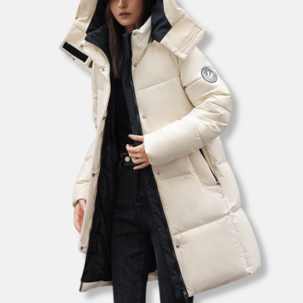 Drune | Daunenmantel - Winterjacke Mit Hohem Kragen & Kapuze