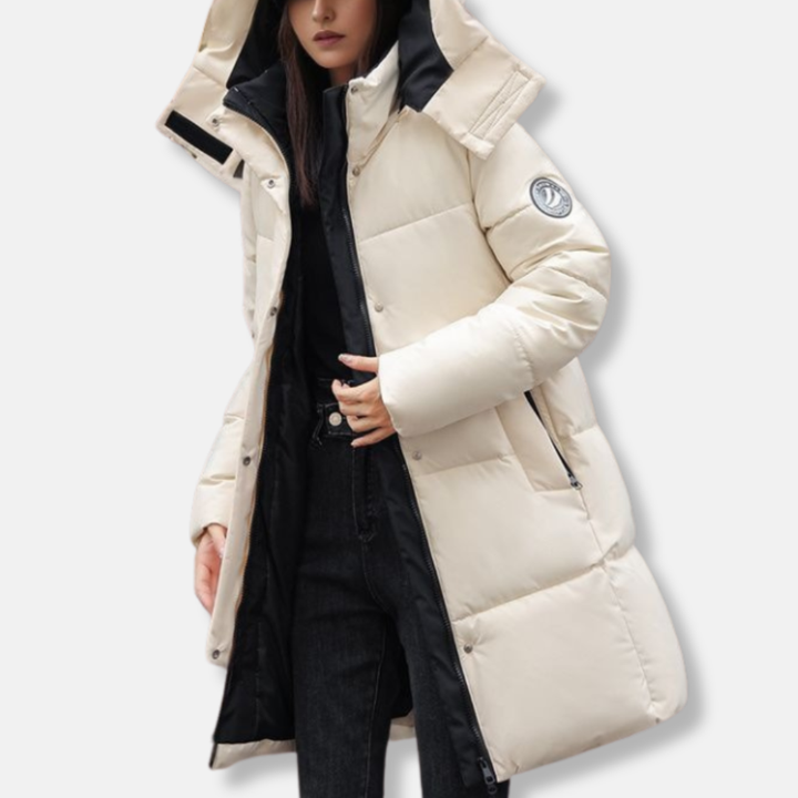 Drune | Daunenmantel - Winterjacke Mit Hohem Kragen & Kapuze