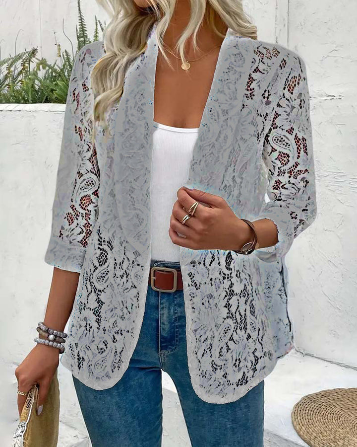 Drune | Eleganter Blazer mit Spitze