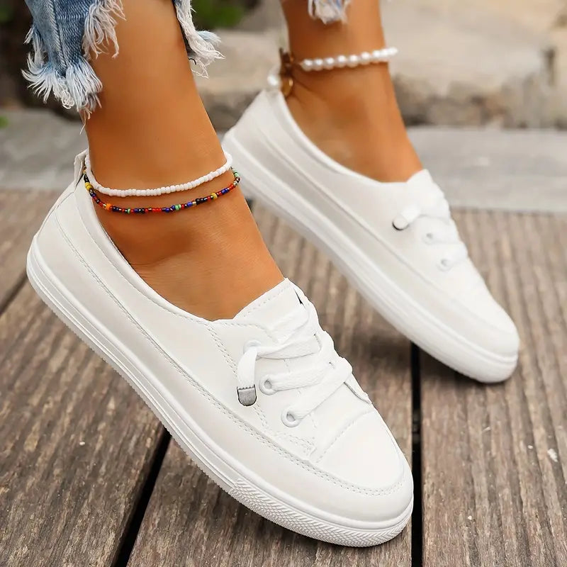 Drune | Lässig Flache Schuhe mit Rutschfester Sohle und Runder Spitze