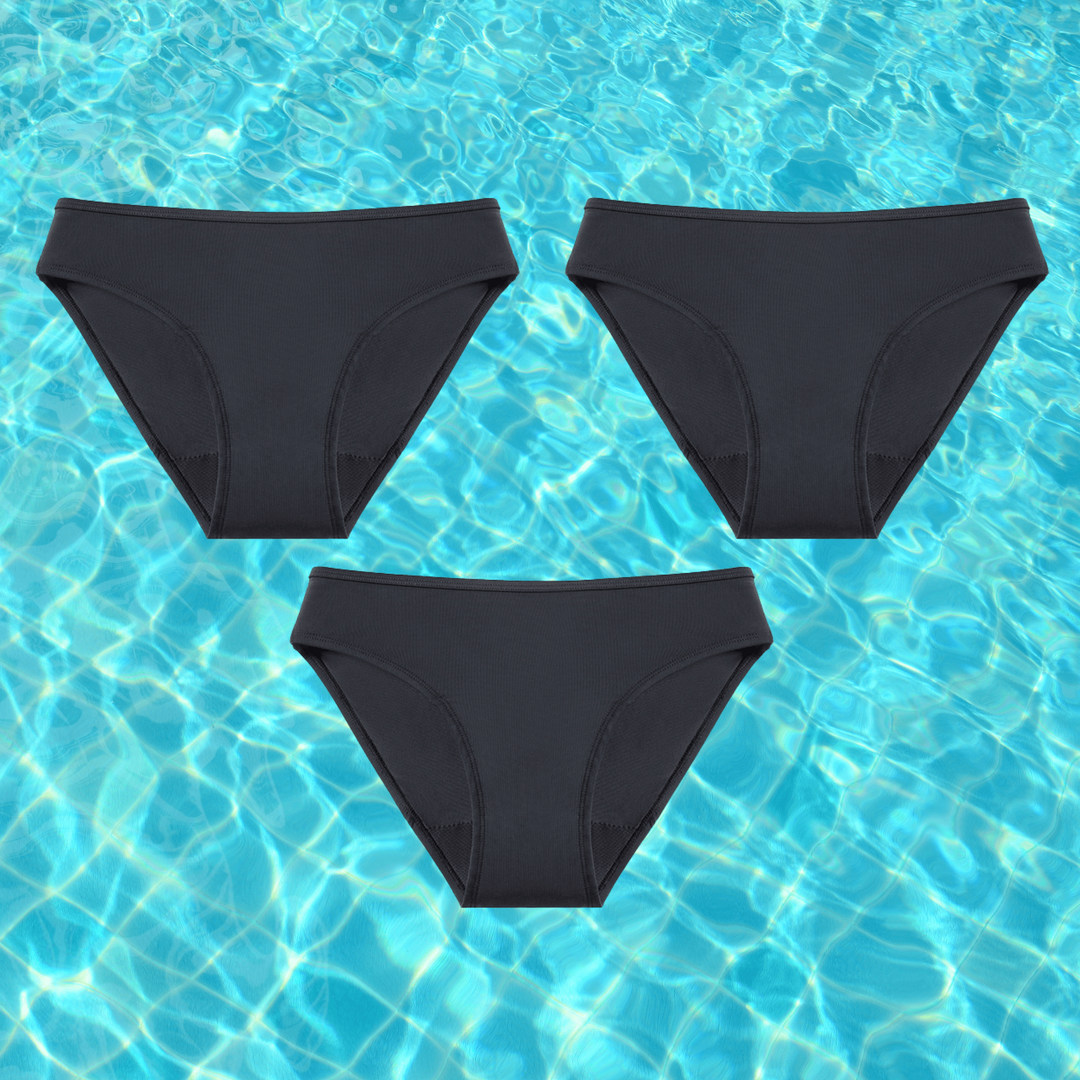 Drune | Damen Menstruation Bikinislip Damenunterwäsche Schwimmbekleidung