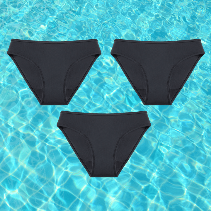 Drune | Damen Menstruation Bikinislip Damenunterwäsche Schwimmbekleidung