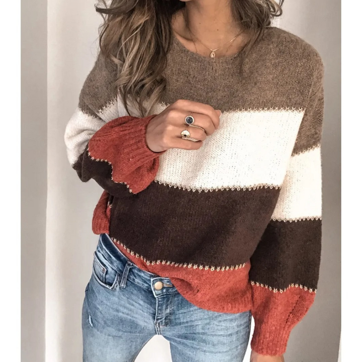 Drune | Farbblock-Pullover, bequemer Pullover