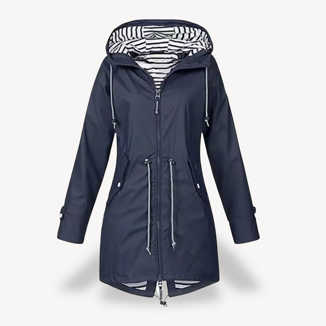 Drune | Damen Wasserdichte Kapuzenregenjacke