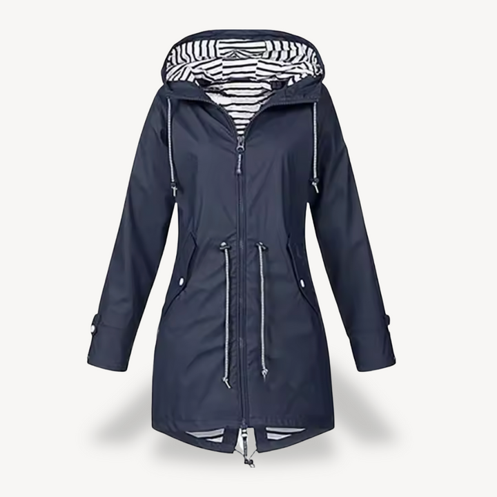 Drune | Damen Wasserdichte Kapuzenregenjacke