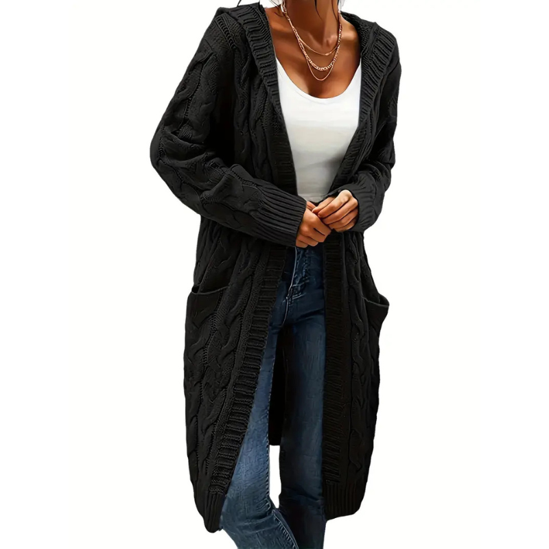 Drune | Cardigan Lang - Strickjacke Mit Taschen