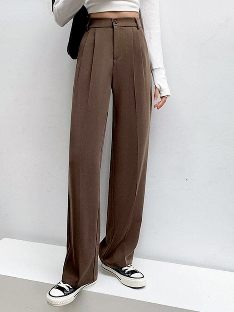 Drune | Moderne Hose Mit Hoher Taille
