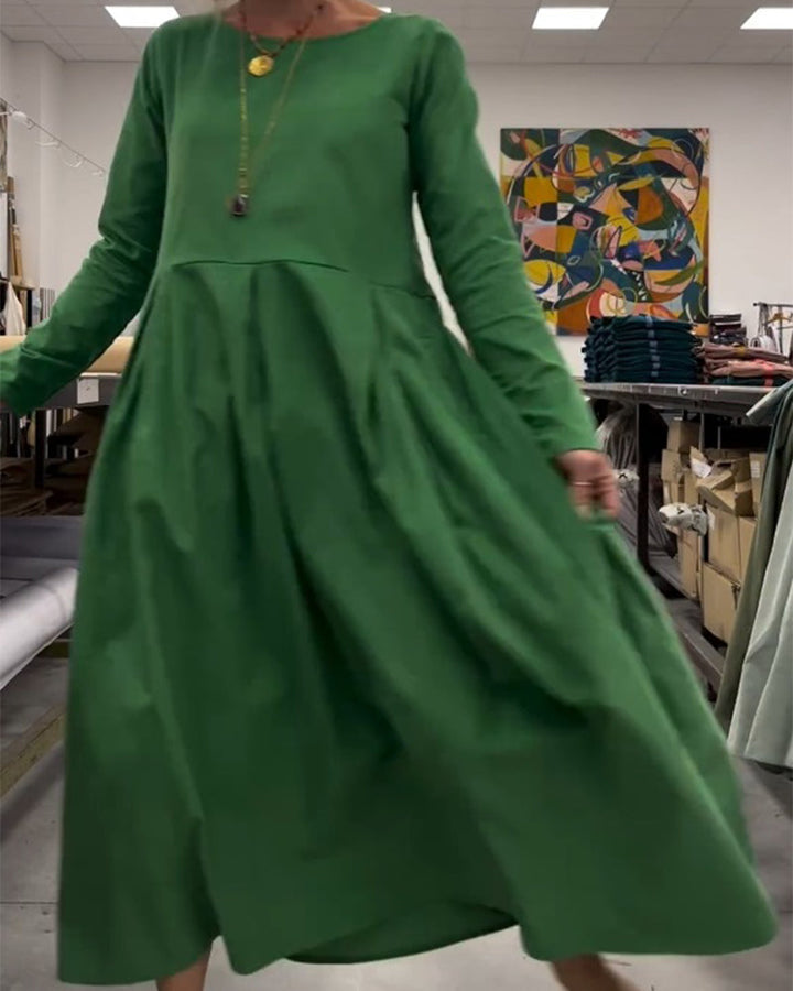 Drune | Lockeres Rundhals Kleid
