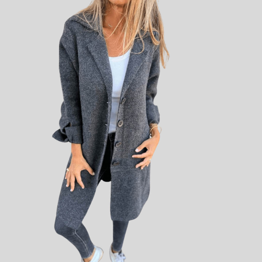 Drune | Button-Up Cardigan Mantel - Oversized Fit - Gemütlich & Schick - Lässiges Schichten