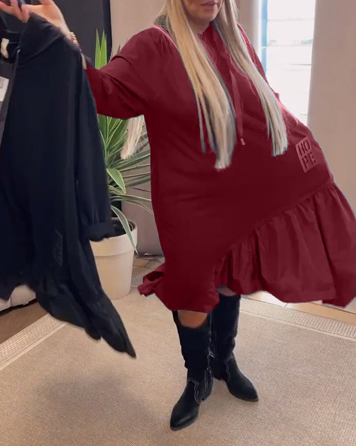 Drune | Kleid mit Langen Ärmeln und Kapuze