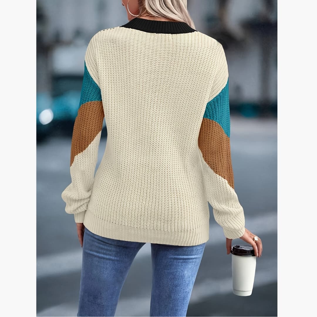 Drune | Stilvolle Chevron Strickpullover für Frauen