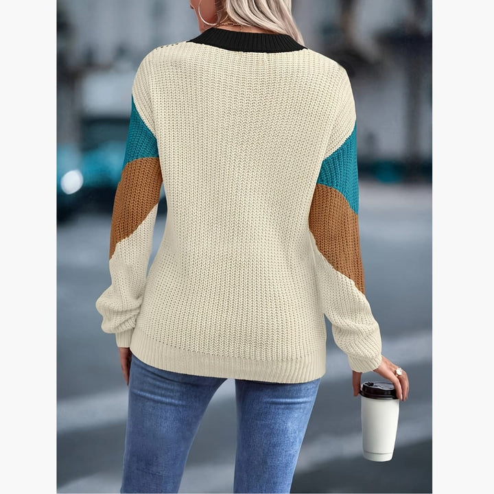Drune | Stilvolle Chevron Strickpullover für Frauen