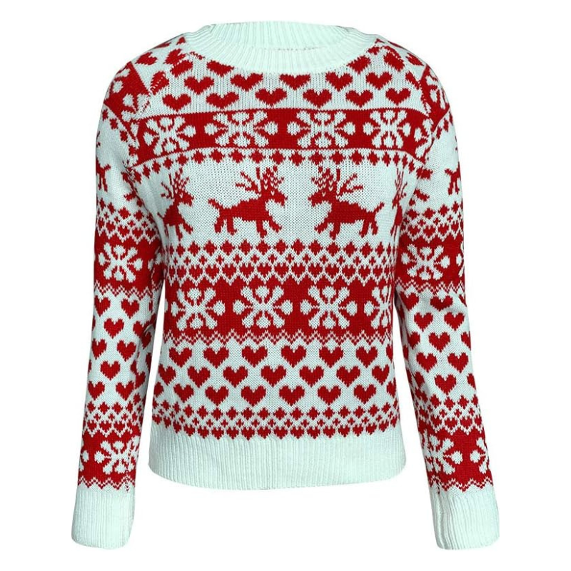 Drune | Rote Strickpullover - Weinachten