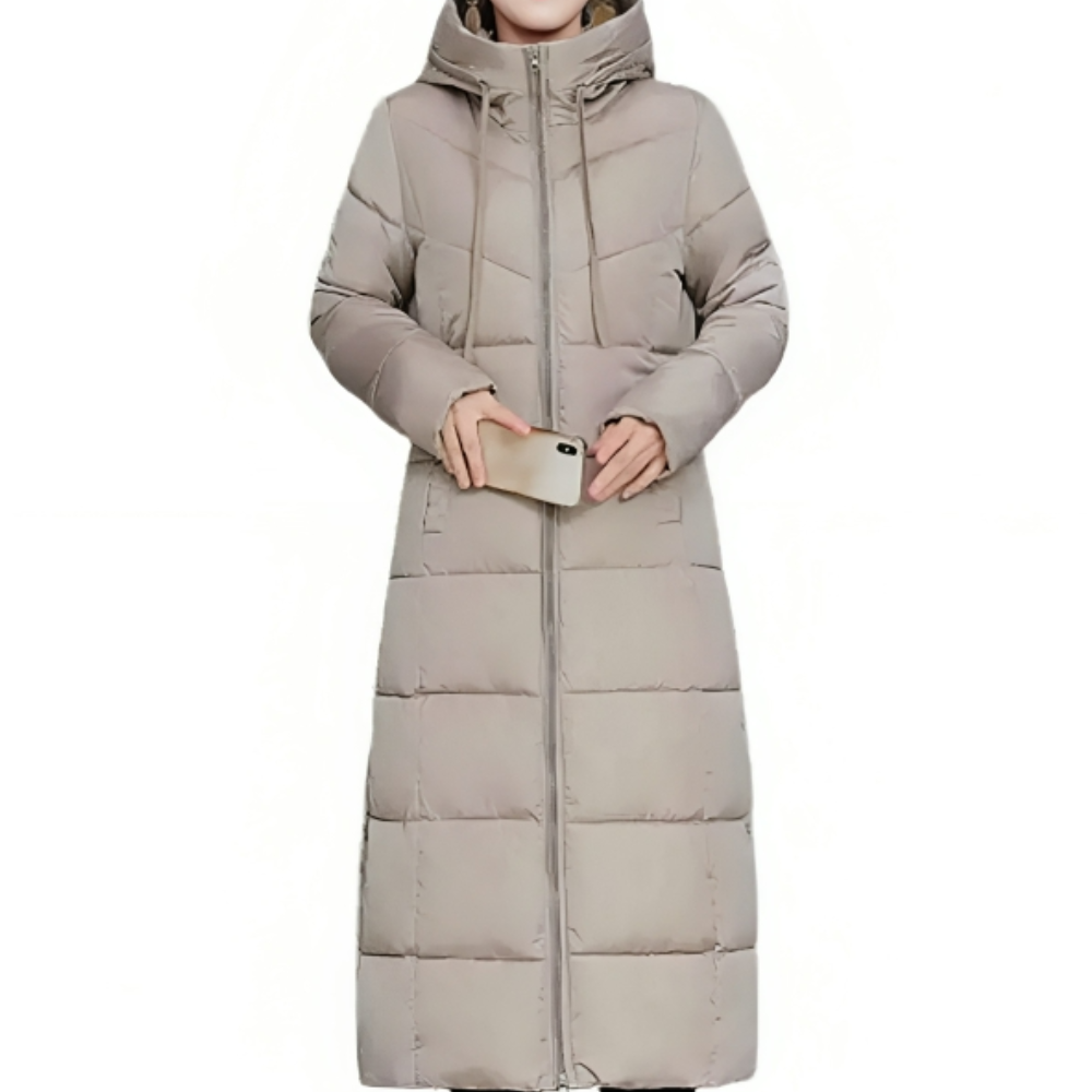 Drune | Lange Gewattete Winterjacke Mit Kapuze Für Damen