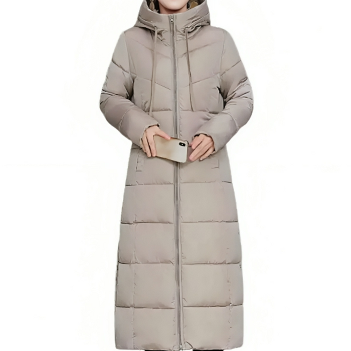 Drune | Lange Gewattete Winterjacke Mit Kapuze Für Damen