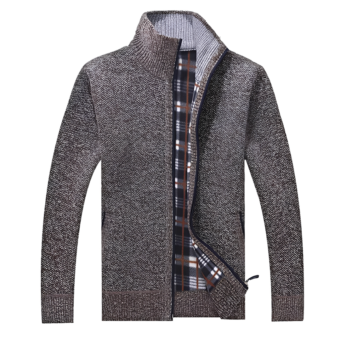 Drune | Stylischer Cardigan mit weichem Fleece-Futter für Männer
