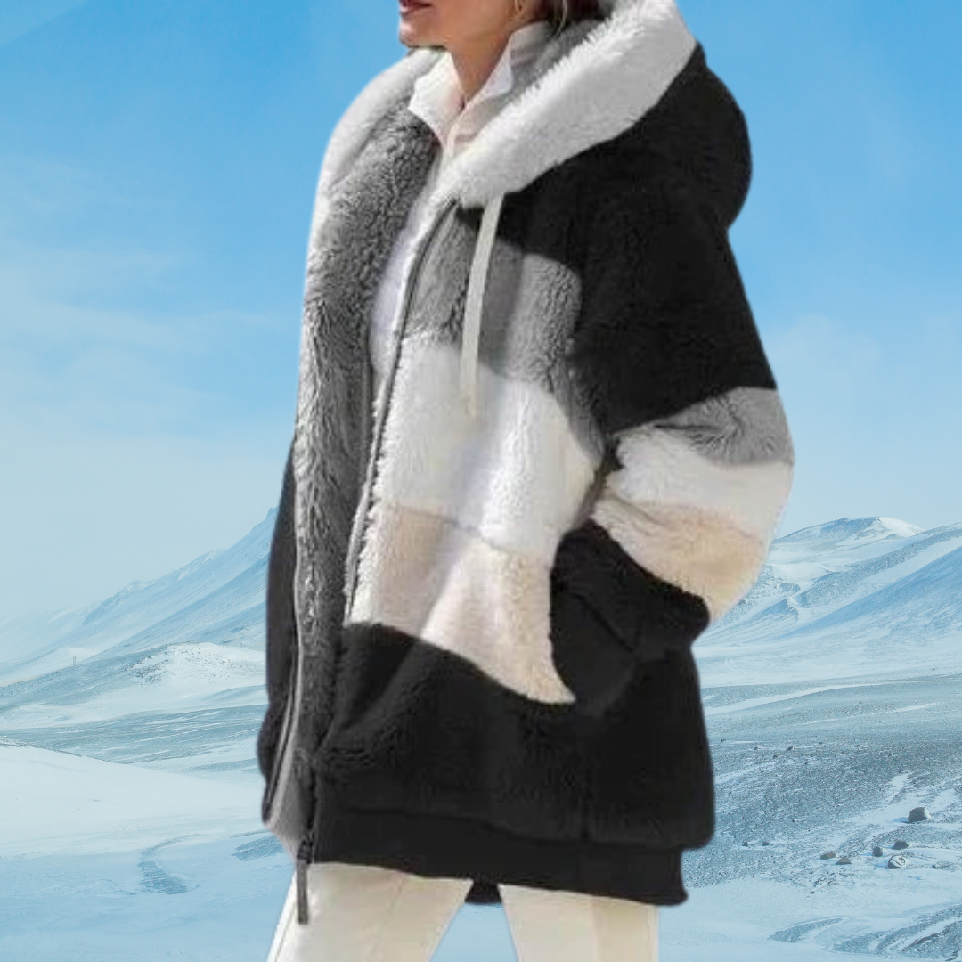 Drune | Weiche Plüschjacke mit Kapuze Weicher Plüsch Perfekt Für Wintertage