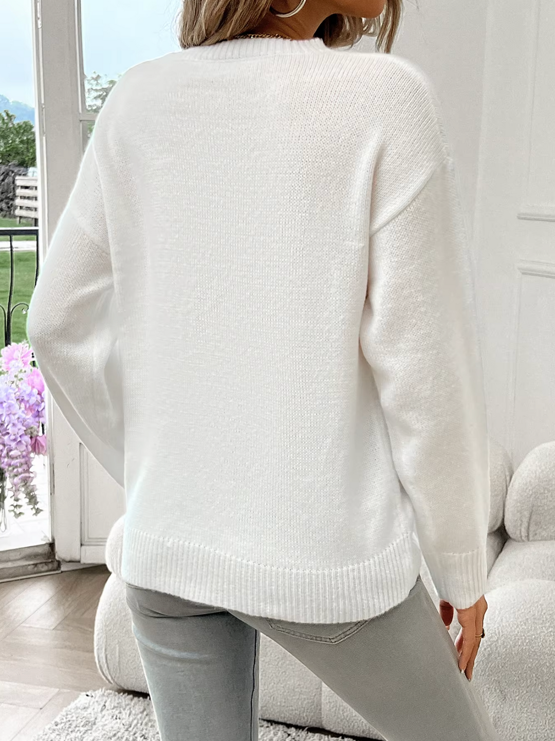 Drune | Baumwollstrickpullover Mit Rundhalsausschnitt