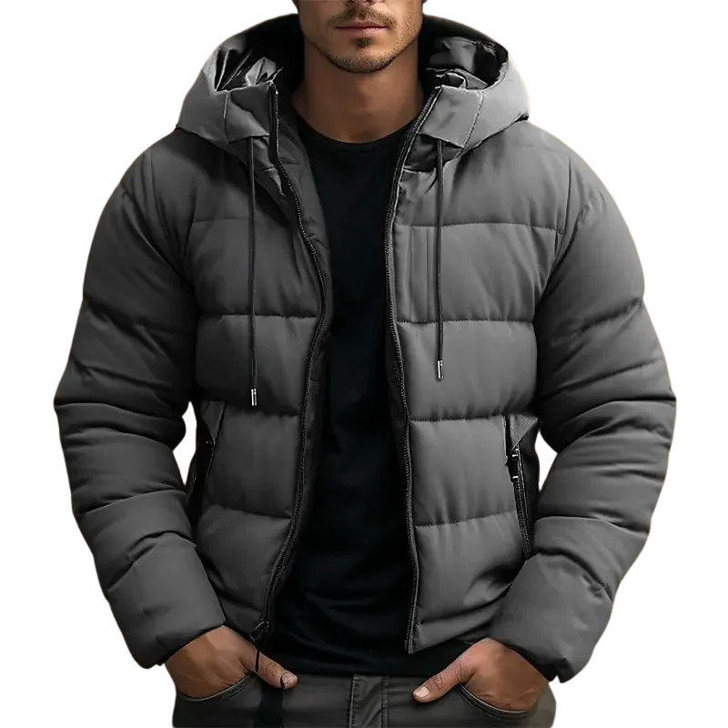 Drune | Herren Kapuzen-Puffjacke