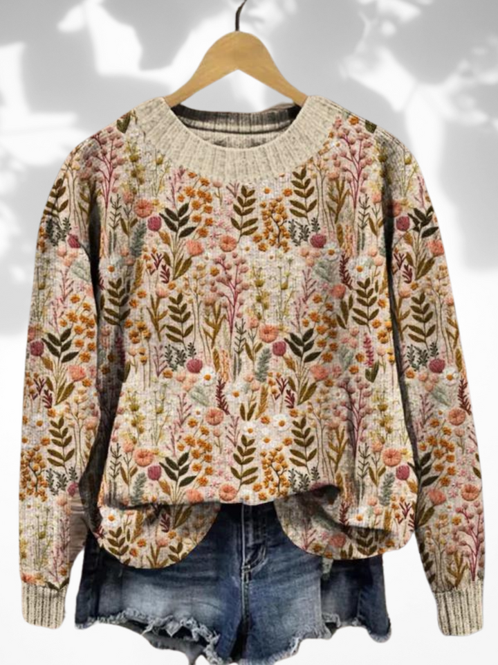 Drune | Pullover mit floralem Muster