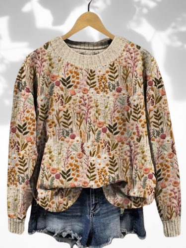 Drune | Pullover mit floralem Muster