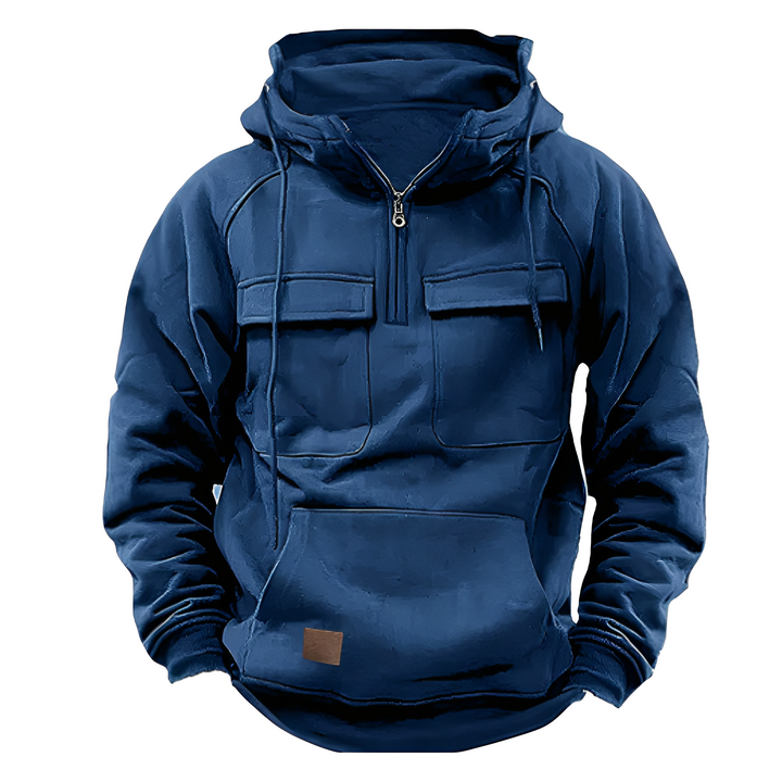 Drune | Klassischer Hoodie mit mehreren Taschen für Männer