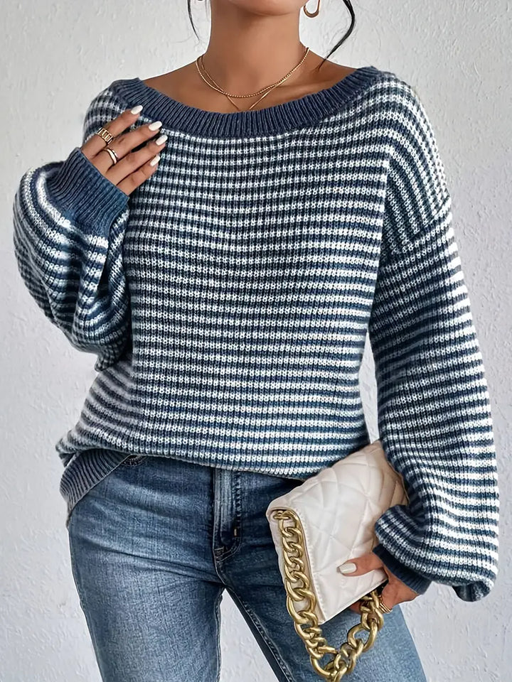 Drune | Gestrickter Pullover mit Herunterfallenden Schultern