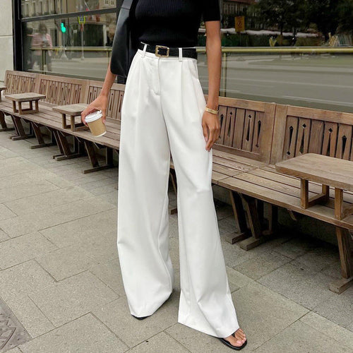 Drune | Hochgeschnittene Hose mit Weitem Bein