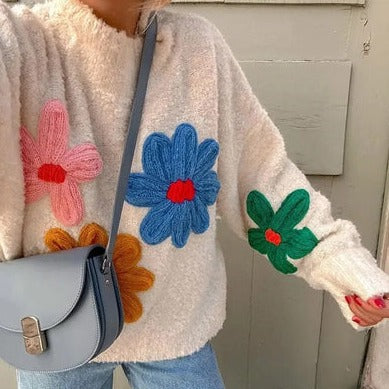 Drune | Blumenart Pullover für gemütlichen Saisonstil