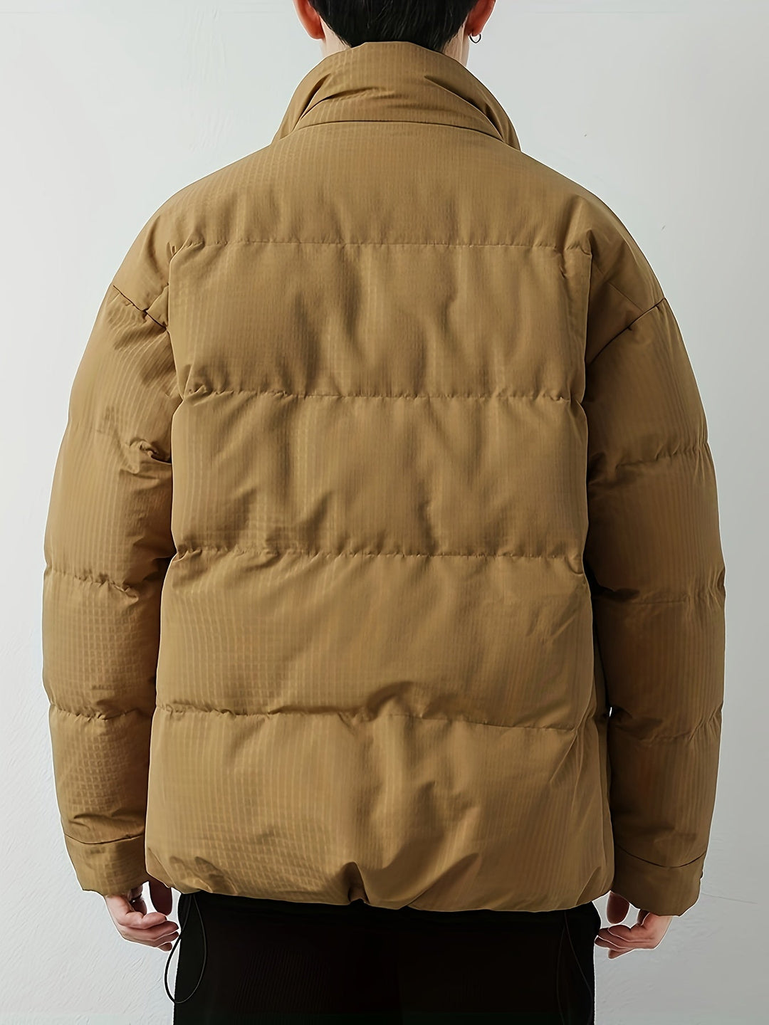 Drune |  Herren Winterjacke mit Stehkragen - Warme Übergangsjacke mit großen Taschen & Druckknöpfen