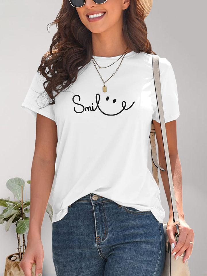 Drune | Smile Rundhals Kurzarm T-Shirt