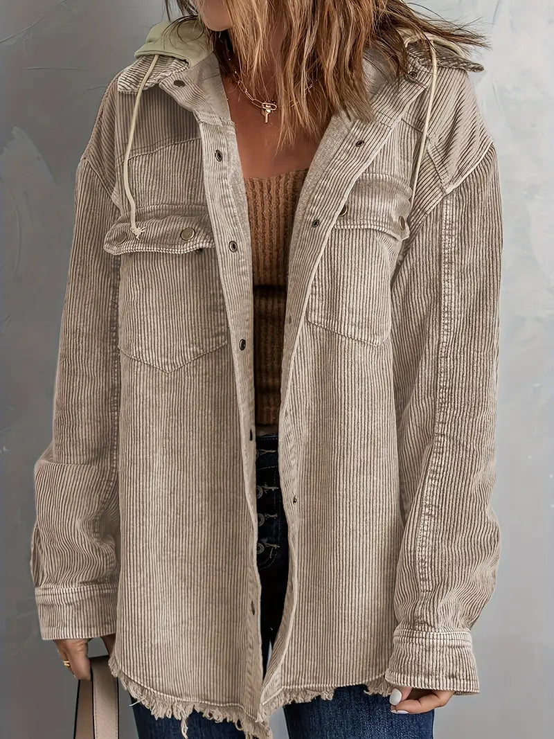 Drune | Farbblock Hoodie Jacke für Damen | Perfekt für Herbst und Winter